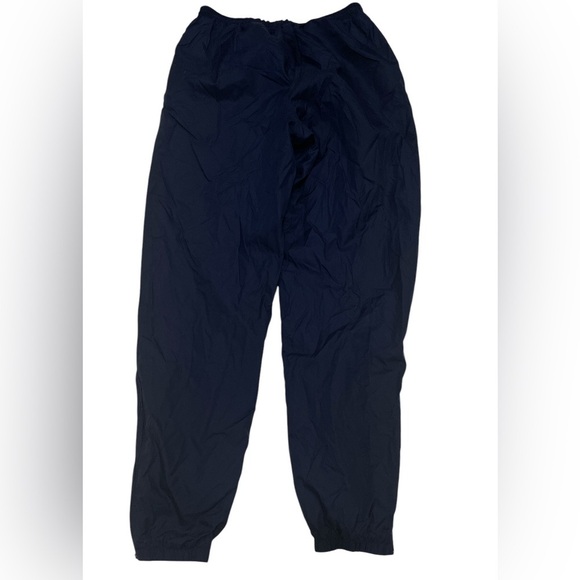 VINTAGE NIKE UNISEX NAVY LINED TRACK WIND BREAKER PANTS LARGE - Picture 8 of 8